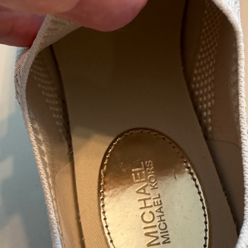 Michael Kors women’s Beige Slip-On Sneakers - Picture 9 of 10